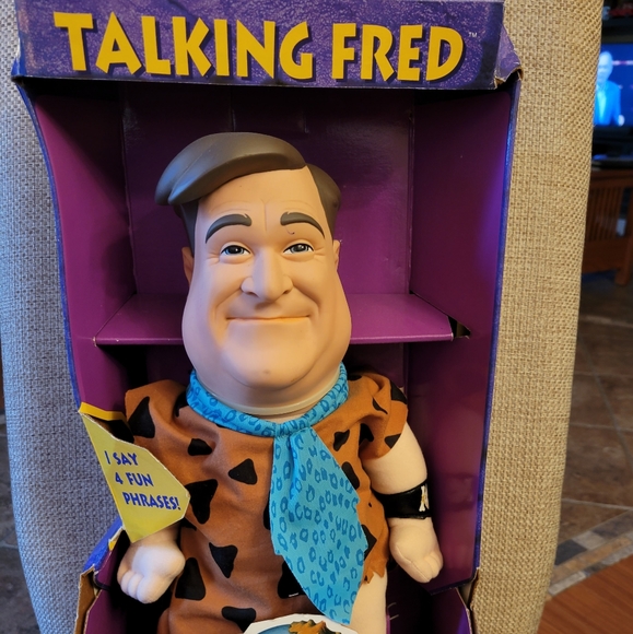 The Flintstones Movie - Talking Fred - Talking Figure 4 Phrases New In Box 1993 - Picture 1 of 6